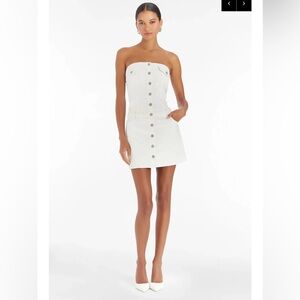 Teyana Dress - White Denim
